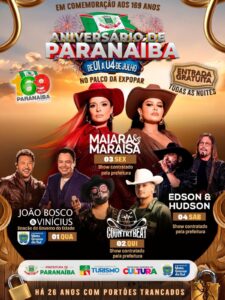 EXPOPAR 2026 celebra os 169 anos de Paranaíba com entrada gratuita e grandes shows