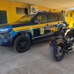 PRF recupera Harley-Davidson furtada durante fiscalização na BR-262 em Água Clara