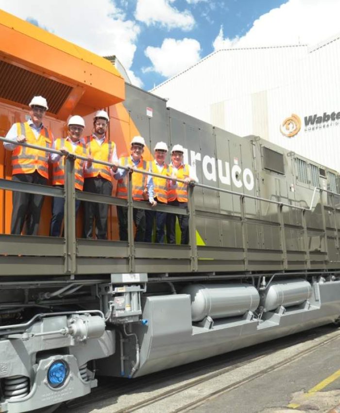 Arauco avança na estrutura logística do Projeto Sucuriú com recebimento das primeiras locomotivas da Wabtec