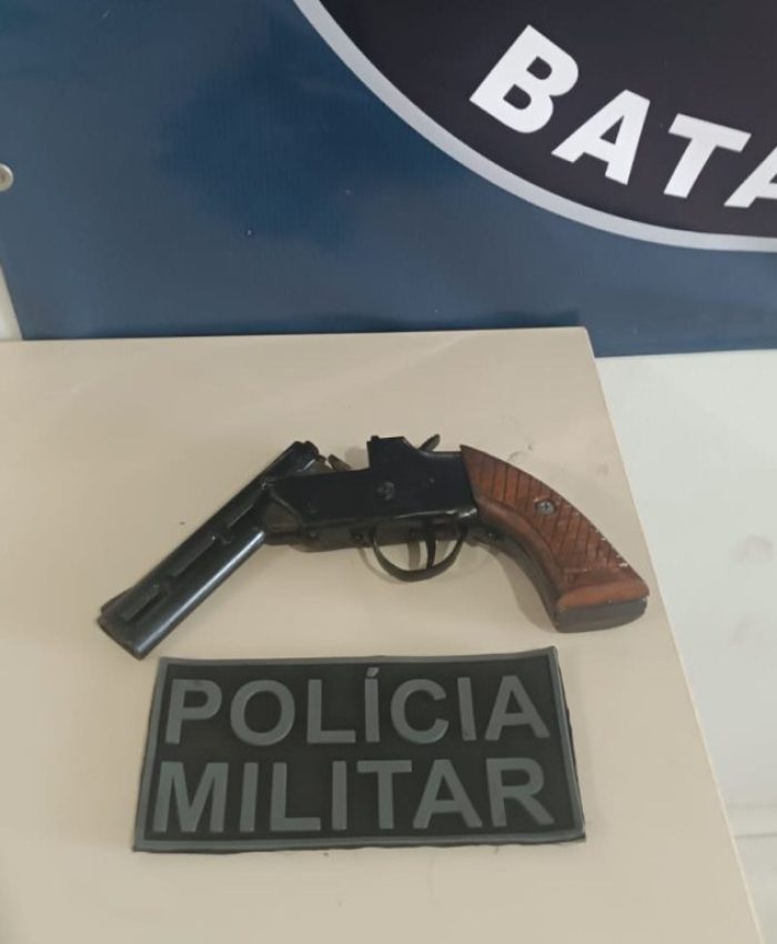 Polícia Militar apreende arma artesanal e prende homem por porte ilegal na zona rural de Três Lagoas