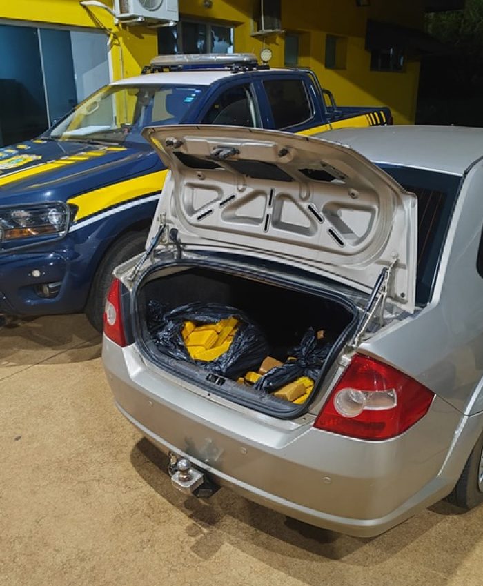 PRF apreende 247 Kg de maconha em Três Lagoas