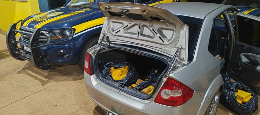 PRF apreende 247 Kg de maconha em Três Lagoas