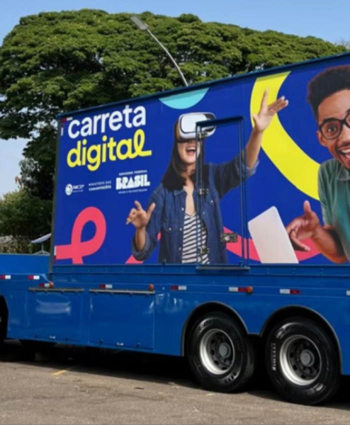 Carreta Digital do Gov BR chega a Três Lagoas e deve capacitar cerca de mil alunos em tecnologia
