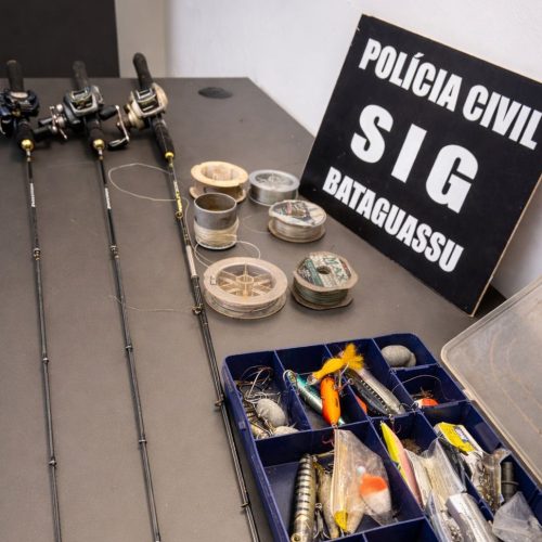 Polícia Civil recupera objetos de pesca furtados em Bataguassu